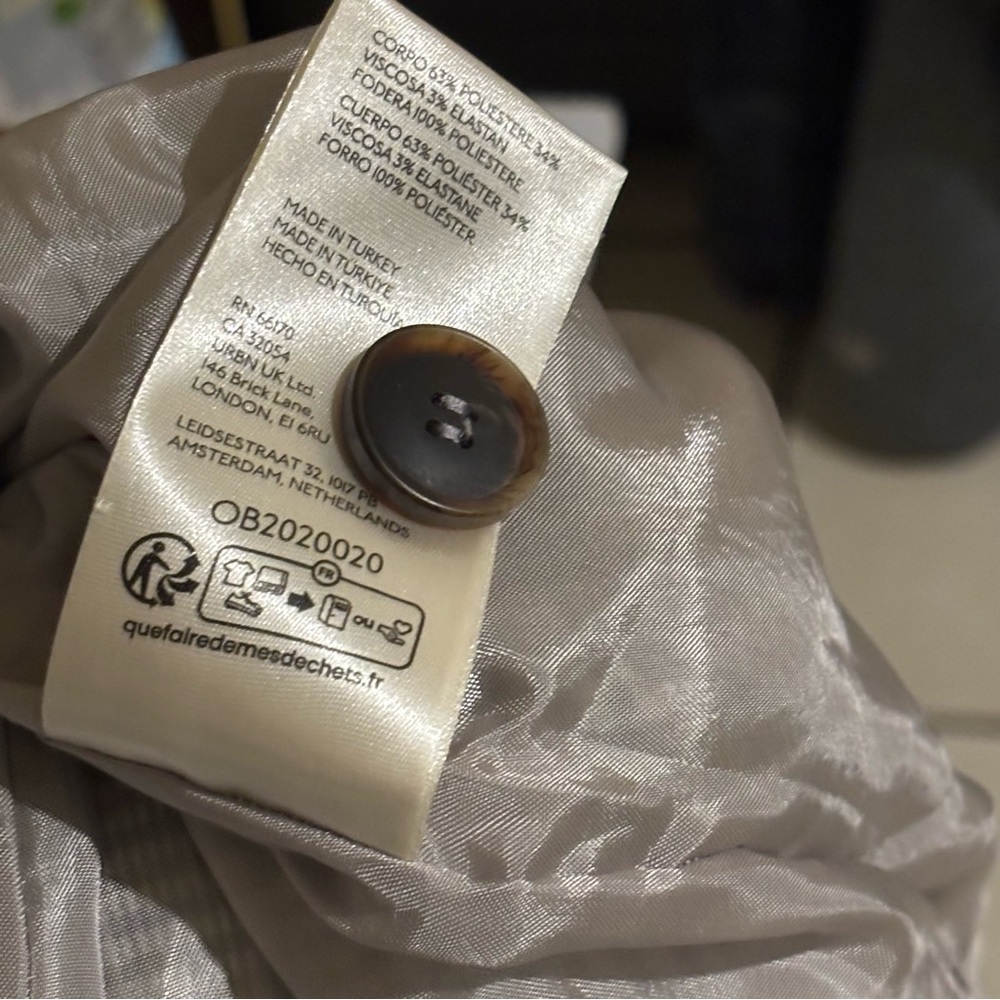 Anthropologie Plaid Mod Vest Small Gray Academia Preppy Collegiate Library Core - Picture 10 of 12